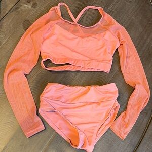 Pink Long Sleeve dance set Baltog IC